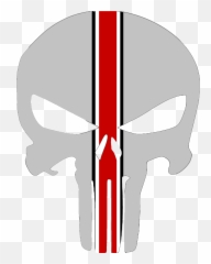 Skull Buck Eye Stripe Image - Punisher Clipart Full Png Logo Emoji