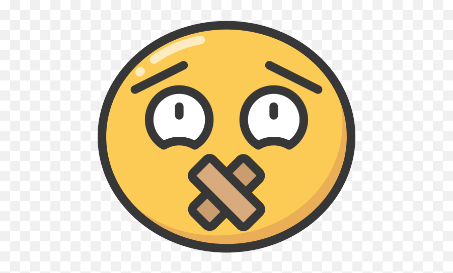 Silence - Sign Nandaid On Mouth Emoji,Silence Emoji