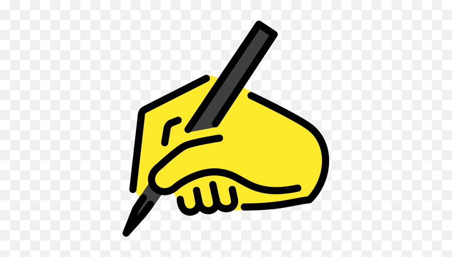 Writing Hand Emoji - Writing Hand Emoji,Write In Emoji