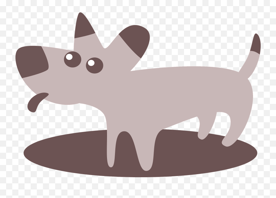Cartoon Dog Clipart - Dog Emoji,Wiener Dog Emoji