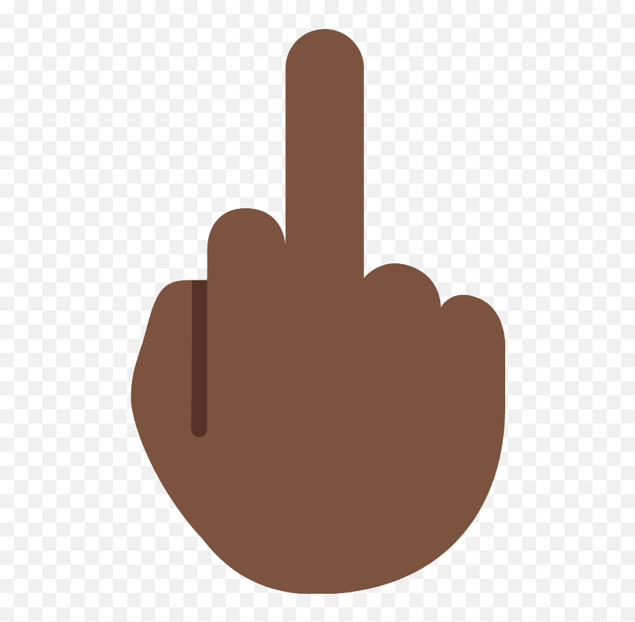 Middle Finger Emoji Clipart - Black Middle Finger Transparent,Finger Pinch Emoji