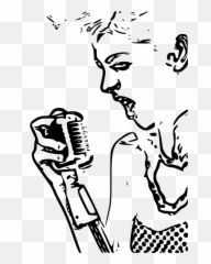 Karaoke Punk Cantante - Singer Clipart Emoji