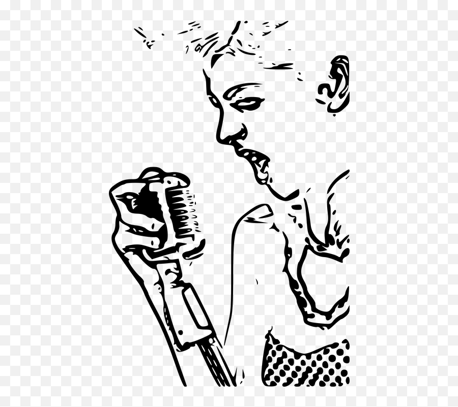 Karaoke Punk Cantante - Karaoke Singer Clipart Emoji,David Bowie Emoji