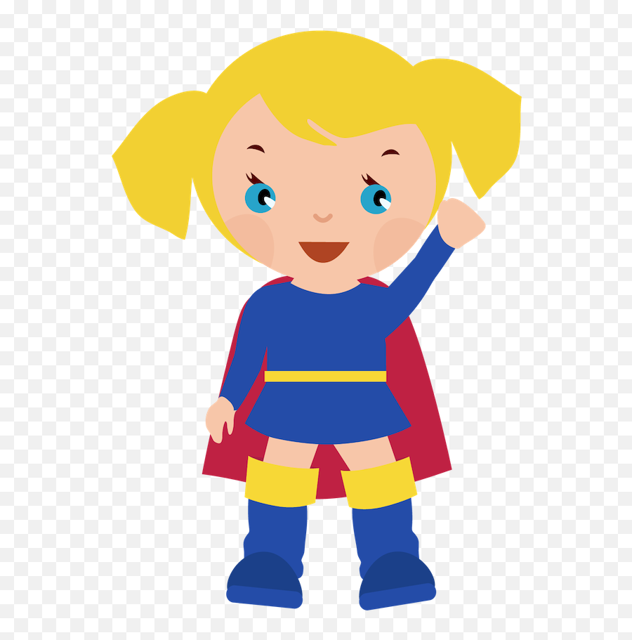 Female Superhero Clipart Clipart - Boy And Girl Superhero Clip Art Emoji,Super Hero Emoji