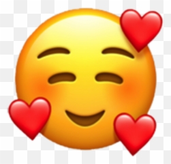 Emoji Heart Love - With Hearts Around Face