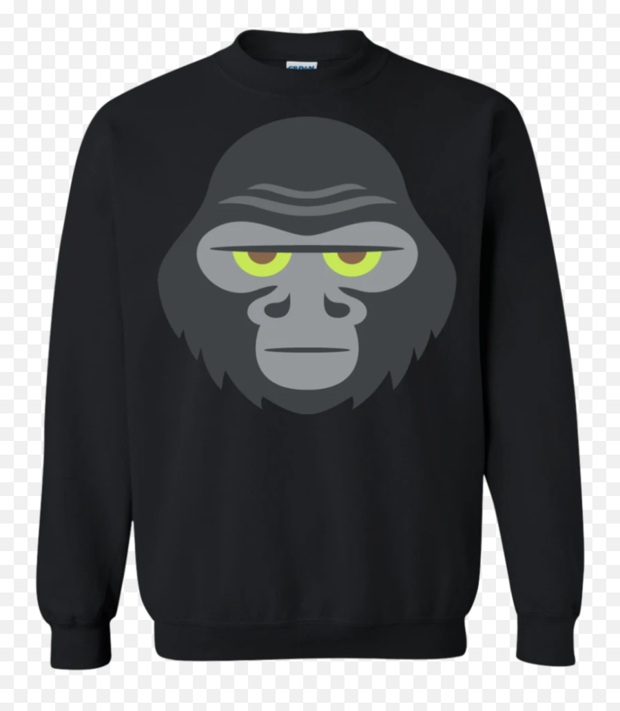 Gorilla Face Emoji Sweatshirt - Sweater,Gorilla Emoji