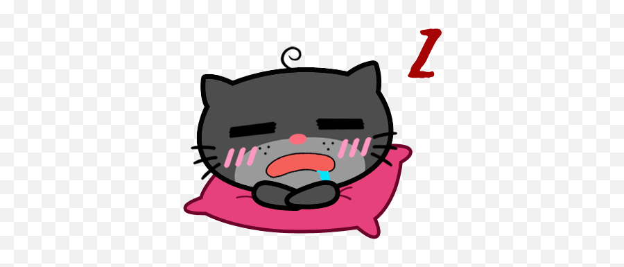 Mister Catty - Cat Yawns Emoji,Cute Cat Emojis