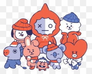 Winter Sticker - Transparent Background Bt21 Png Emoji,Bt21 Emoji
