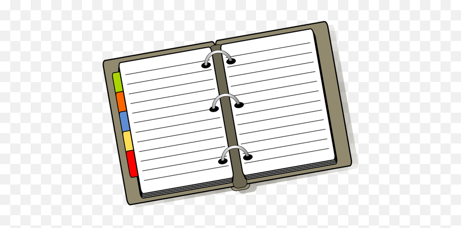 Notebook Vector Drawing - Notebook Clipart Png Emoji,Music Note Book Emoji