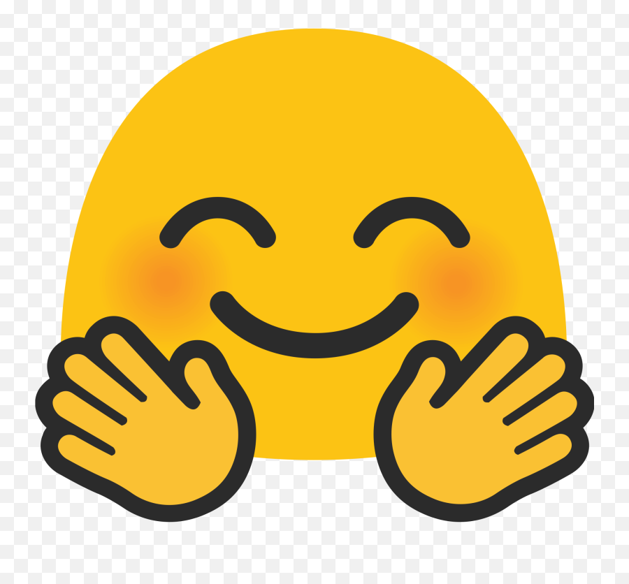 Android Hugging Emoji Face - Jazz Hands Emoji Png,Kissy Face Emoji