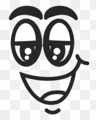 Relaxed Emoticon Face - Cara De Relajado Dibujo Emoji