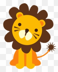 Lion Roar Sound C - Baby Safari Animals Clipart Emoji