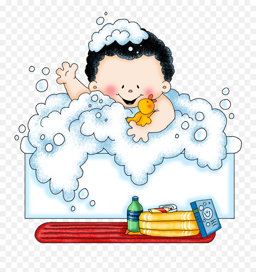 Baby Scrapbook - Bath Baby Clipart Free Emoji,Bubble Bath Emoji