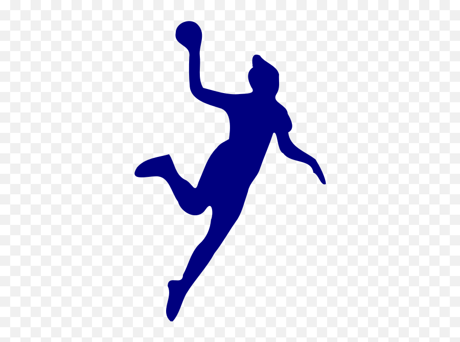 Woman With Ball - Handball Silhouette Woman Emoji,Slam Dunk Emoji