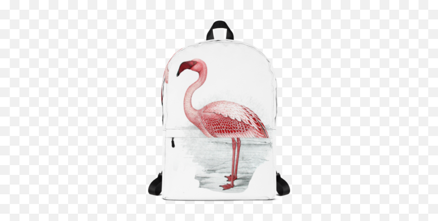 Flamingo Backpack Emoji,Black Emoji Book Bag