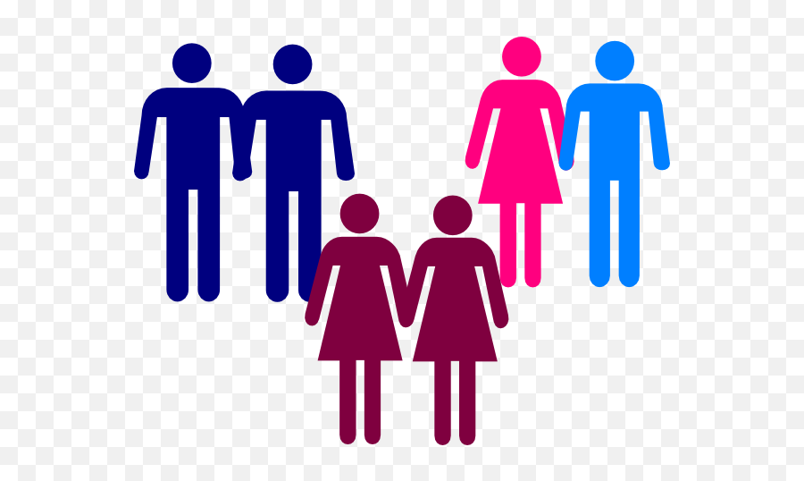 Man And Woman Holding Hands Clipart - Gay And Straight Couple Emoji,Two Men Holding Hands Emoji