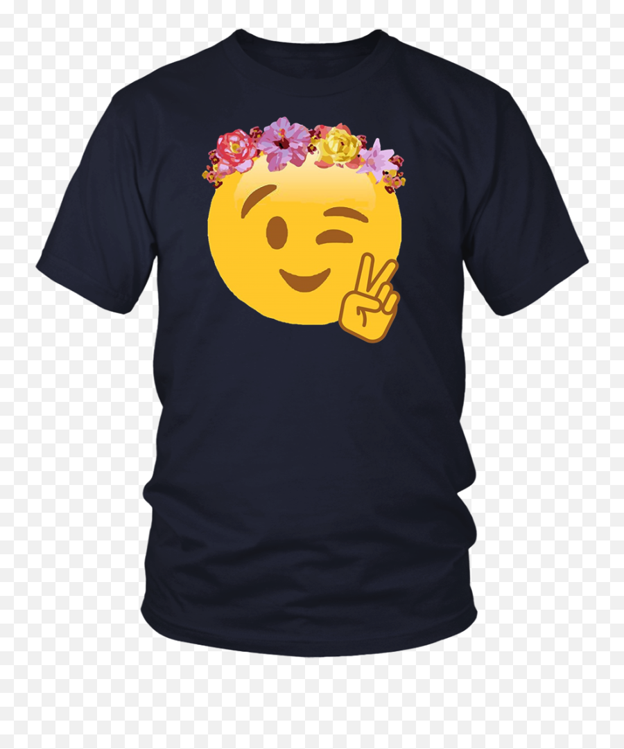 Emoji Laughing Flower Crown T - 26 Birthday Shirt Ideas,Watch Emoji Movie