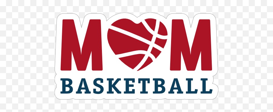 Mom Basketball Sticker - Graphic Design Emoji,Poland Flag Emoji