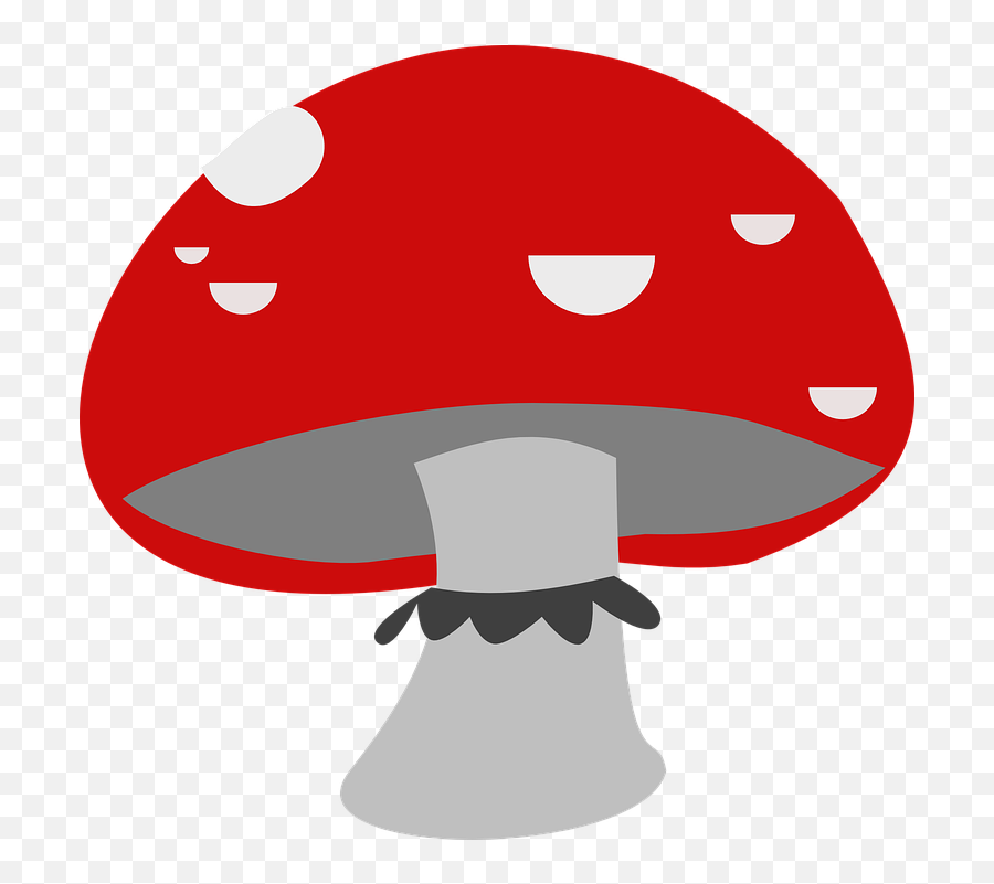 Red Mushroom Fungi - Mushroom Emoji,Mushroom Cloud Emoji