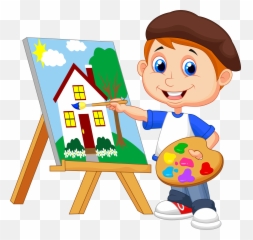 Transparent Kids Painting Clipart - Painting Clipart Emoji,Emoji Painter