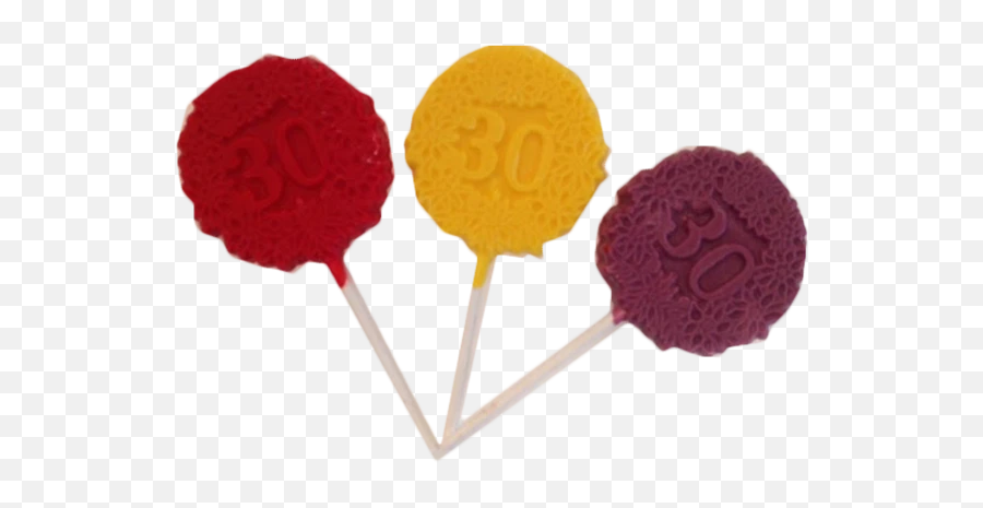 Milestone Birthday Chocolate Lollipops - Gelato Emoji,Spatula Emoji