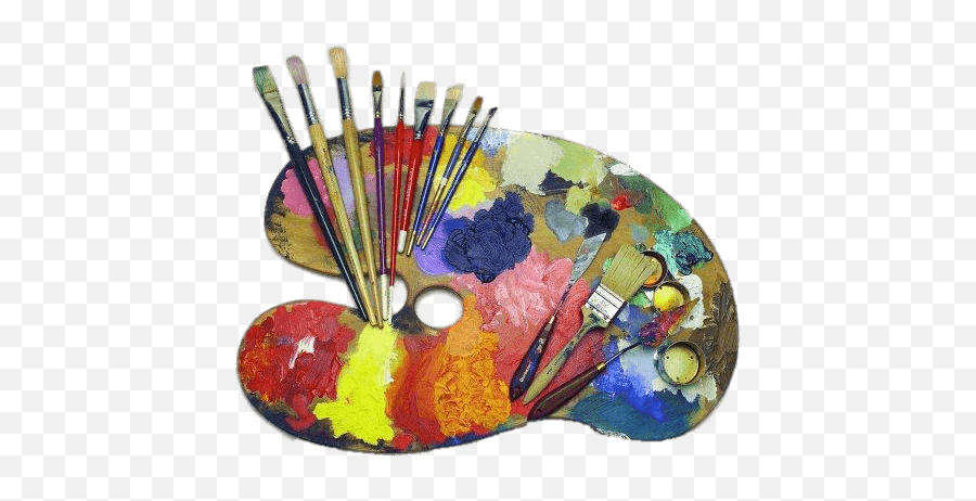 Painting Artist Pallette Brushes Paint - Artist Palette Png Emoji,Artist Palette Emoji