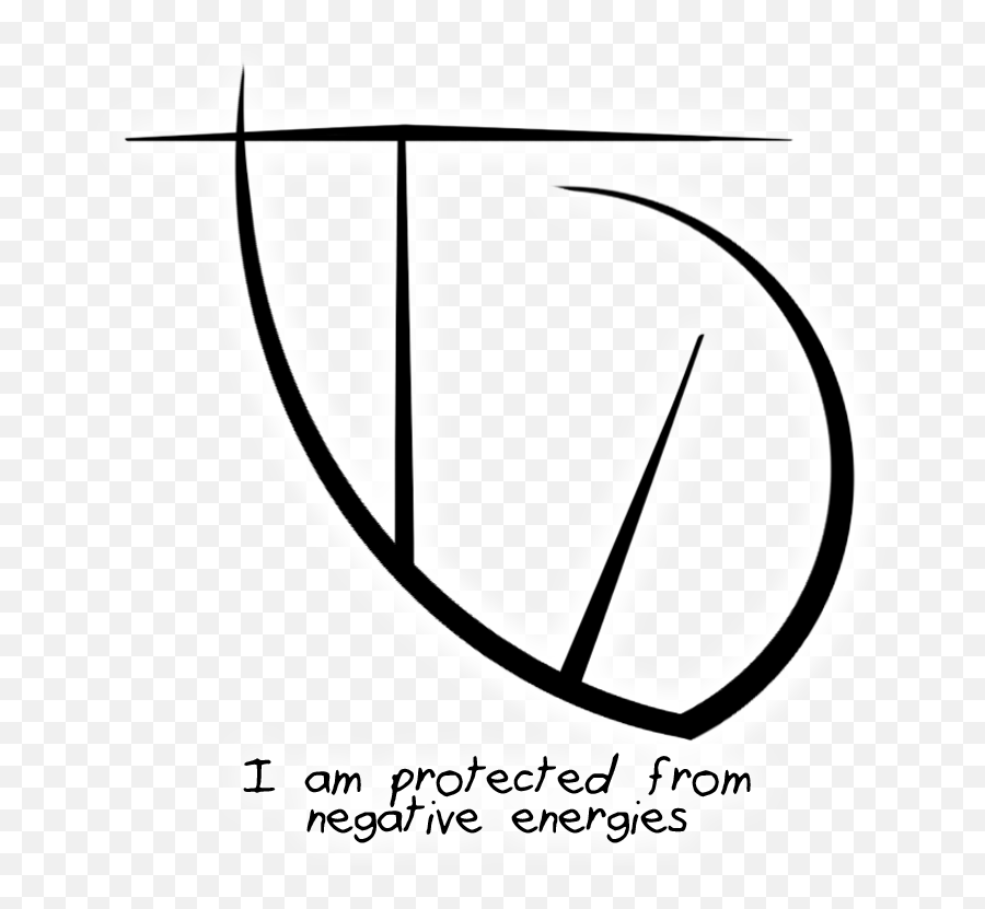 I Am Protected From Negative Energies - Line Art Emoji,Emotional Symbols