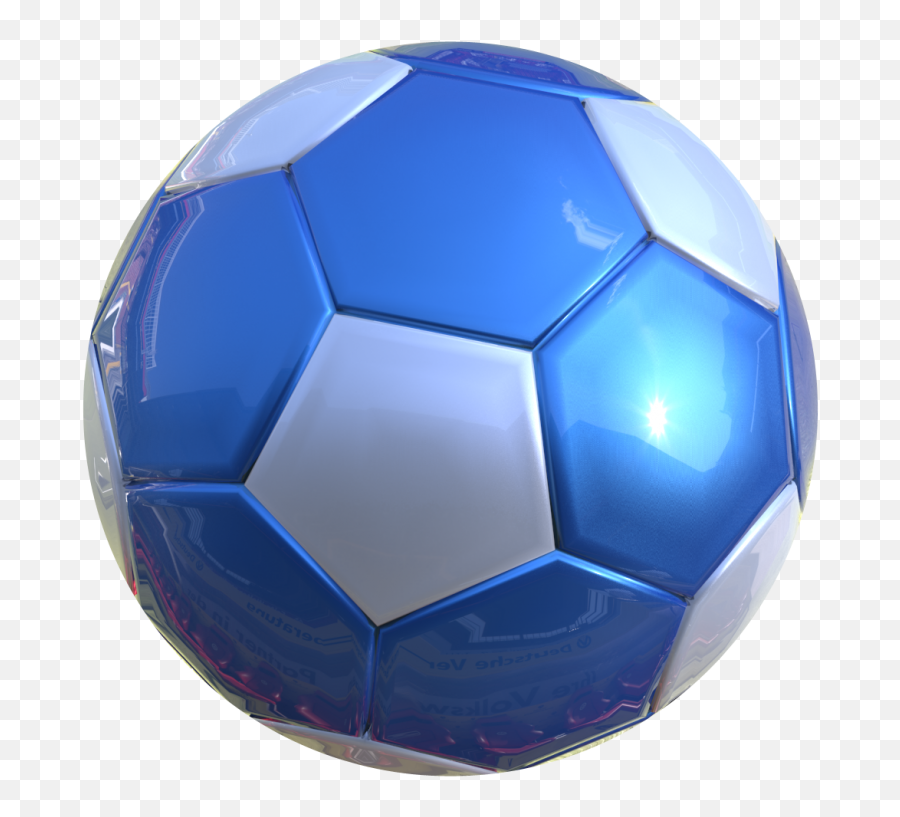 3d Soccer Ball Png Ball - Soccer Ball Blue Png Emoji,Soccer Ball Emoji