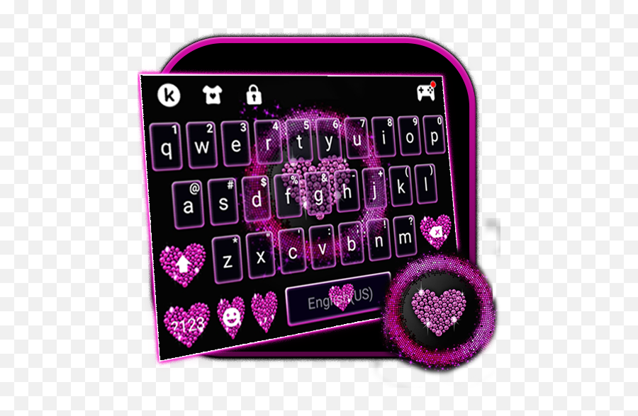 Sparkle Diamond Heart Keyboard Theme U2013 Apps On Google Play - Girly Emoji,Heart Sparkle Emoji