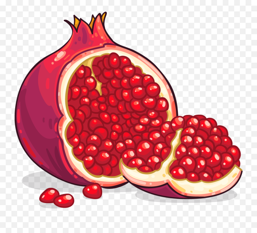 Pomegranate Clipart Png Transparent Png - Transparent Background Pomegranate Clipart Emoji,Pomegranate Emoji