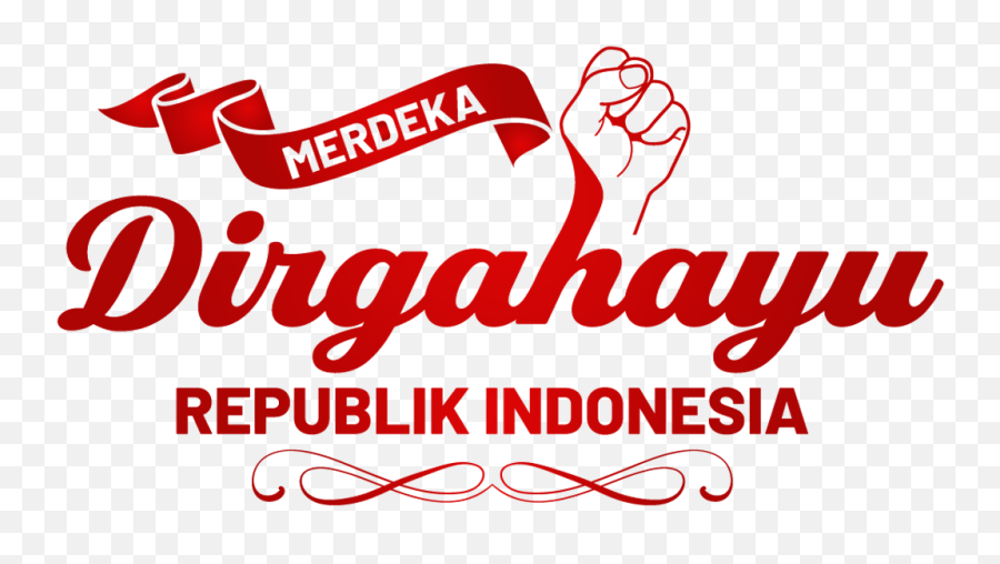 Dirgahayu Republik Indonesia With Fist - Colorpng Free Png Language Emoji,Fist Emoji Png