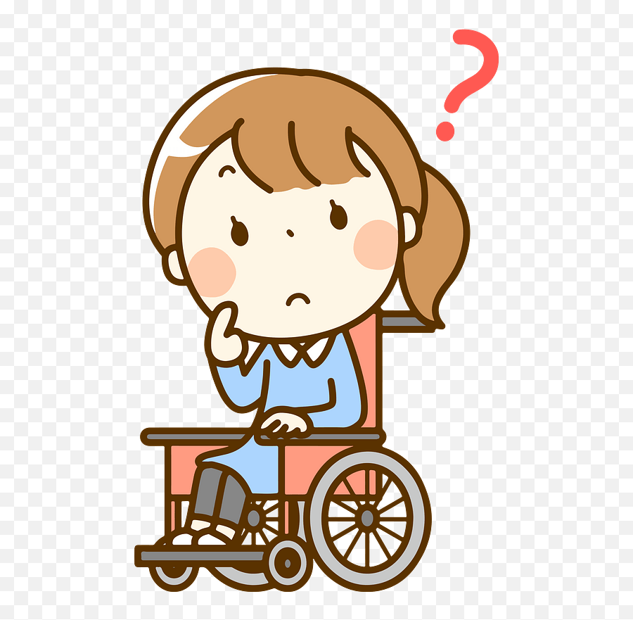 Wheelchair Girl Woman Clipart - Girl In Wheelchair Clipart Emoji,Handicapped Emoji