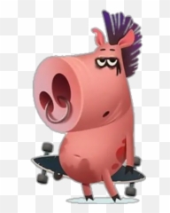 Cerdo Trompas Stickers For WhatsApp - Skateboard Deck Emoji