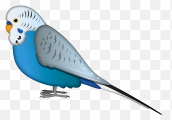 Emoji - Budgie,Blue Bird Emoji