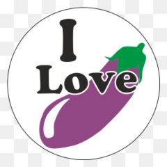 I Love Eggplant - Graphic Design Emoji,Egg Plant Emoji