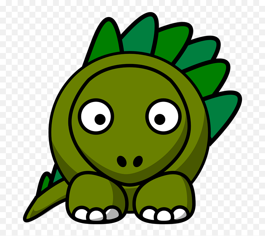 Free Prehistoric Dinosaur Vectors - Stegosaurus Clipart Emoji,Cross Eyed Emoticons