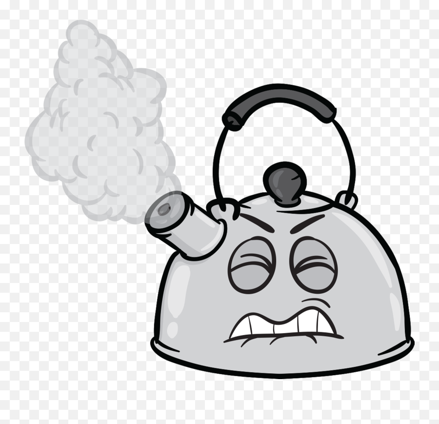 Steam Clipart Tea Kettle - Disgruntled Emoji,Tea Emoji