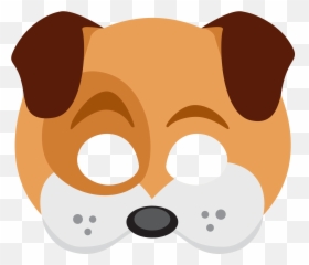 Emoji Clipart Puppy Transparent Free For - Dog Face Mask Png