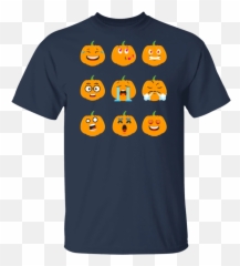 Funny Halloween Fall Thanksgiving Pumpkin Emoji Shirts