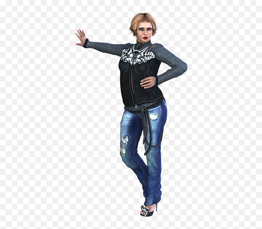 Free Jacket Man Illustrations - Lady With Jeans Png Emoji,Sweep Emoticon