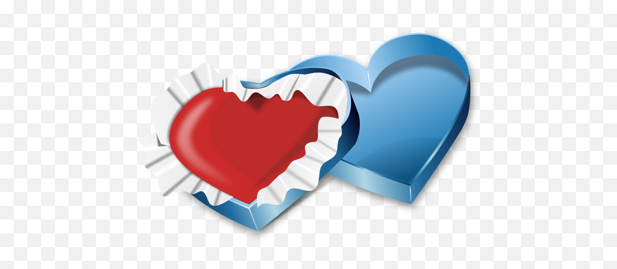 Heart In A Sweets Box Vector Image - Frases Reflexion De San Valentin Emoji,Gift Heart Emoji