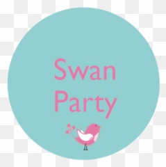 Swan Party Decorations - Circle Emoji,Swan Emoji
