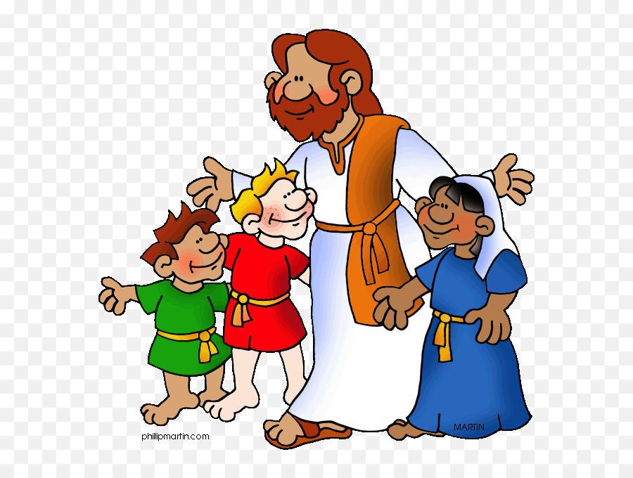 Clip Art Picture Jesus Children - Jesus Loves Children Clipart Emoji,Jesus Fish Emoji