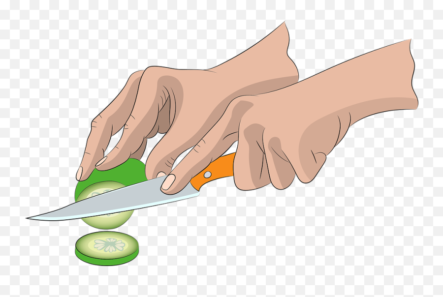 Hands Knife Hand - Cartoon Emoji,Nail Emoji Hat
