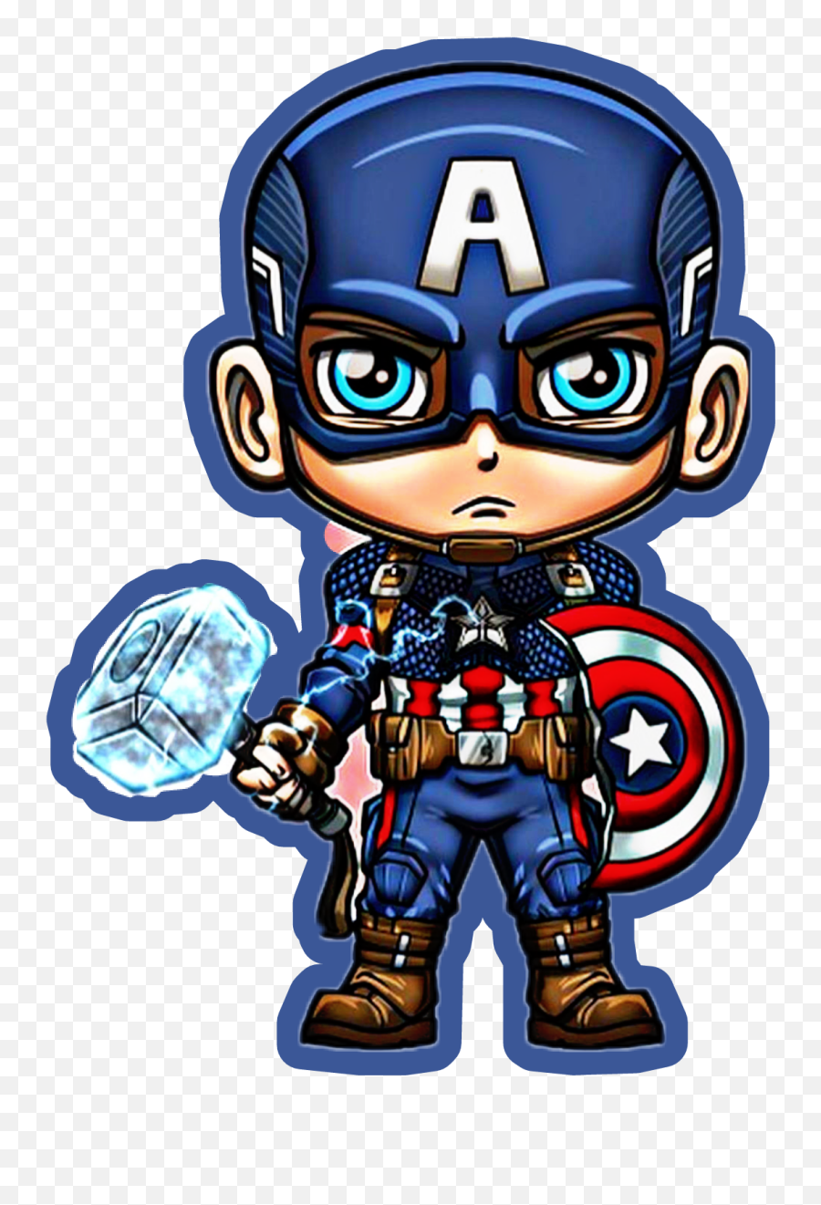 Captain America Sticker Fan Art By - Lord Mesa Captain America Emoji,Captain America Emoji