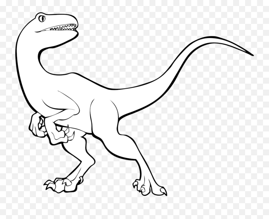 Easy Raptor Dinosaur Drawings - Easy Raptor Dinosaur Drawings Emoji,Raptor Emoji