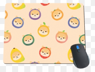 Fruithead Shiba Toss Mousepad - Mouse Emoji,Mouse Emoticon