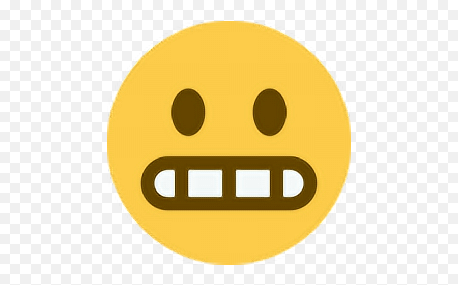 Smile Eh Emoji Emoticon Face Expression Feeling Twitter - Grimacing Emoji,Eh Emoji