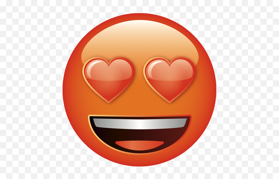 Emoji - Smiley,Orange Heart Emoji