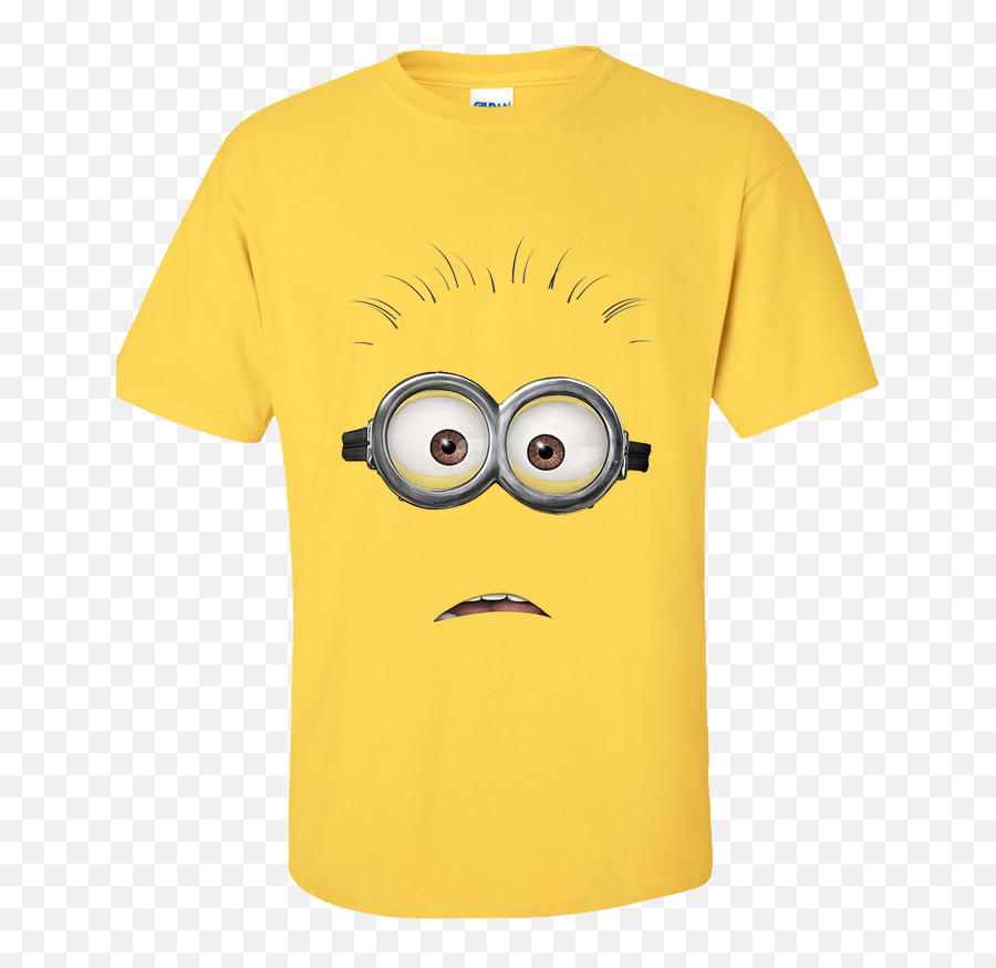 Minion Dave Shocked T - Shirt Personalise Me Fresh Prints Minions Vinyl T Shirt Emoji,Minion Emoticon